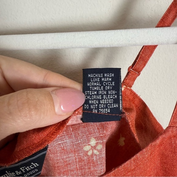 Y2K Vintage Abercrombie & Fitch Linen Mini Dress Size XS 2000s - Picture 5 of 7